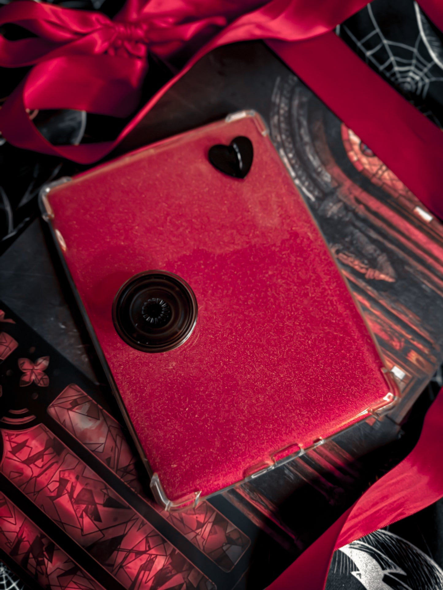 Red Glitter Kindle Insert/Skin