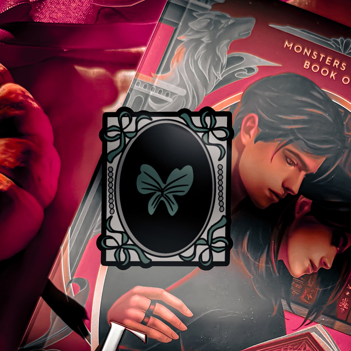 Vintage Butterfly frame Sticker