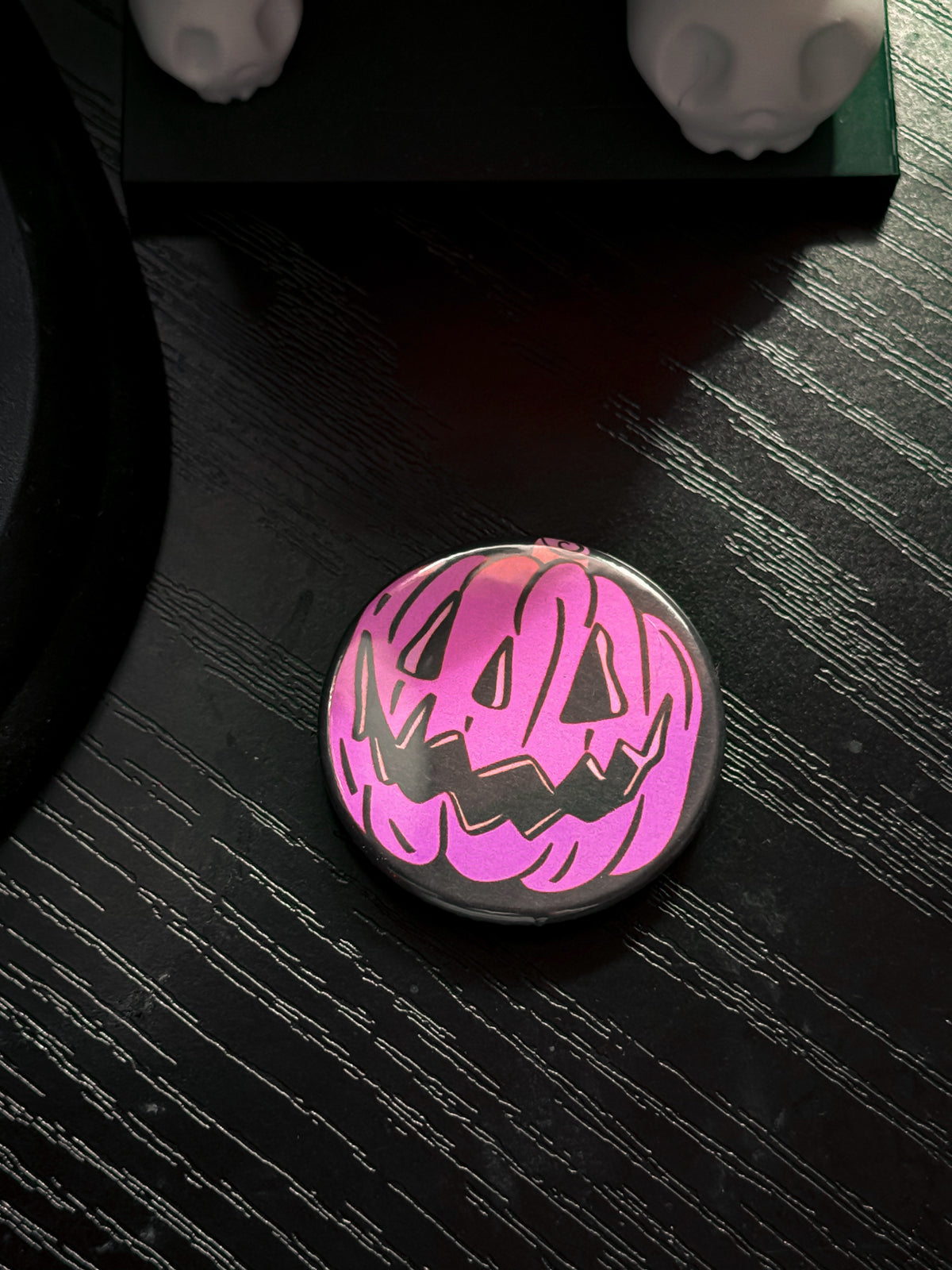 Purple Pumpkin Button