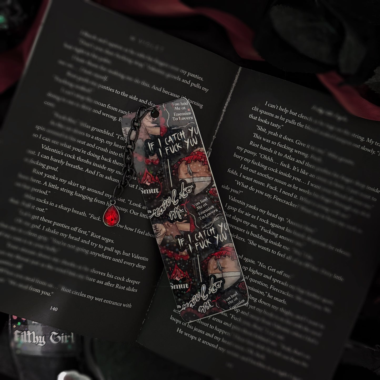 If I Catch You Collage Bookmark