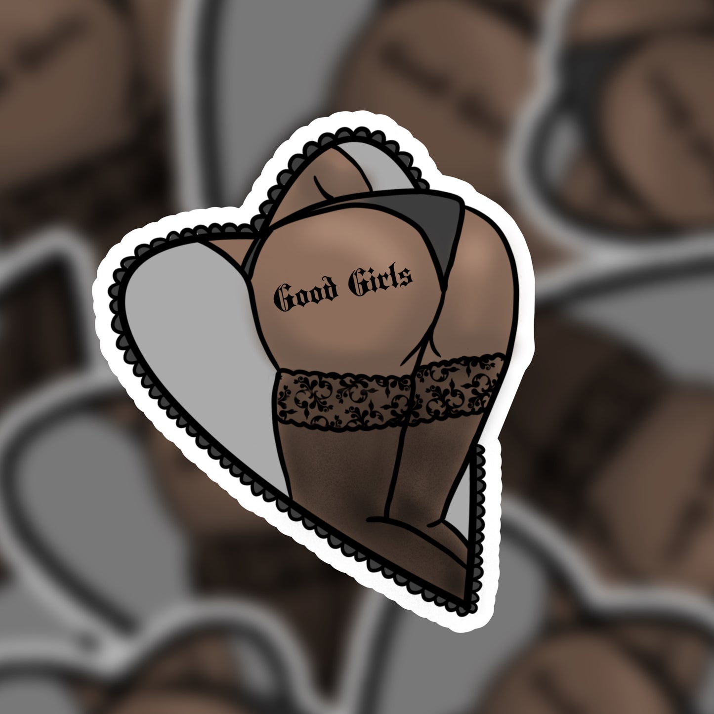 Good Girls Bend Over Sticker
