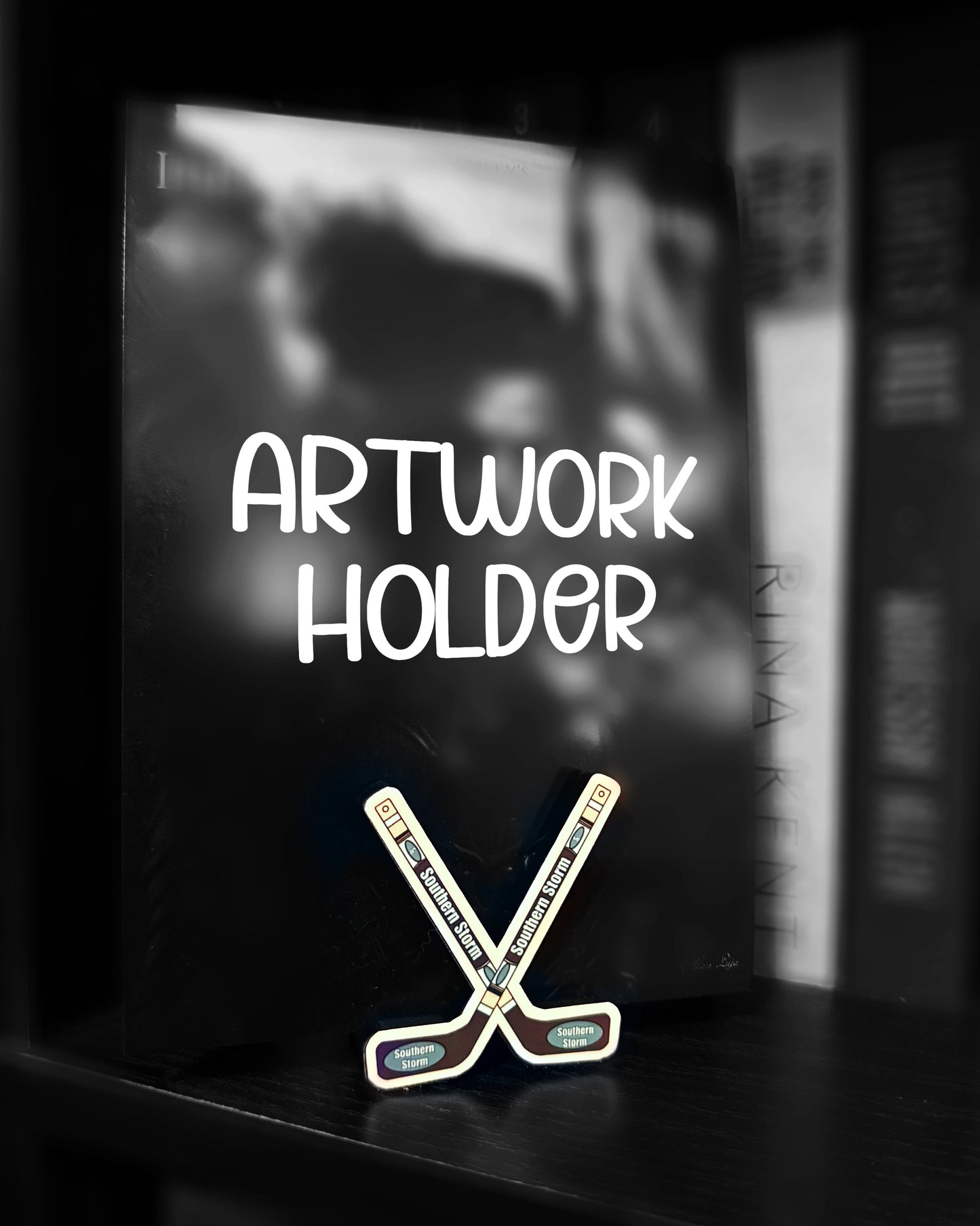 Crossing Sticks Artwork Holder