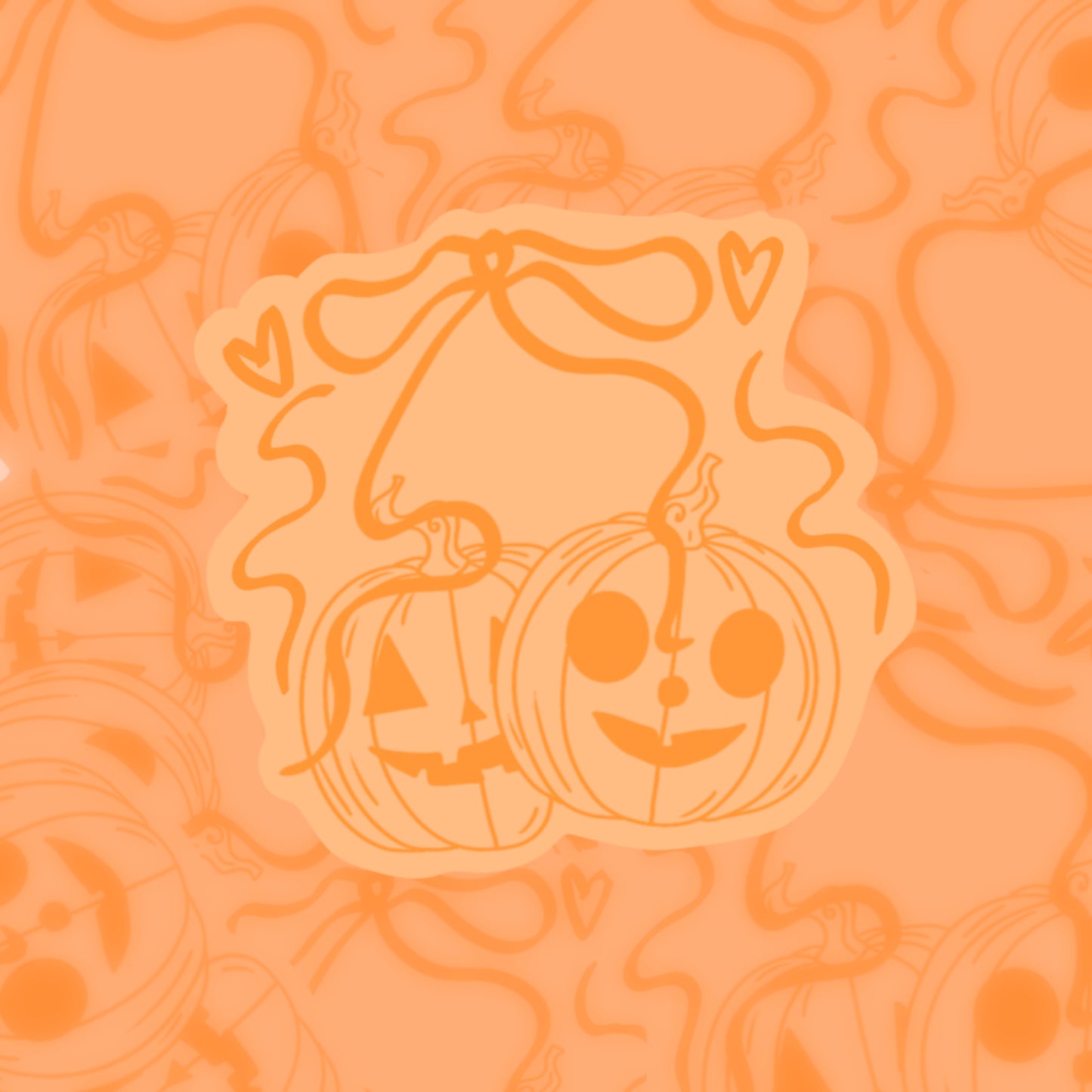 Pastel Pumpkin Cherry Sticker
