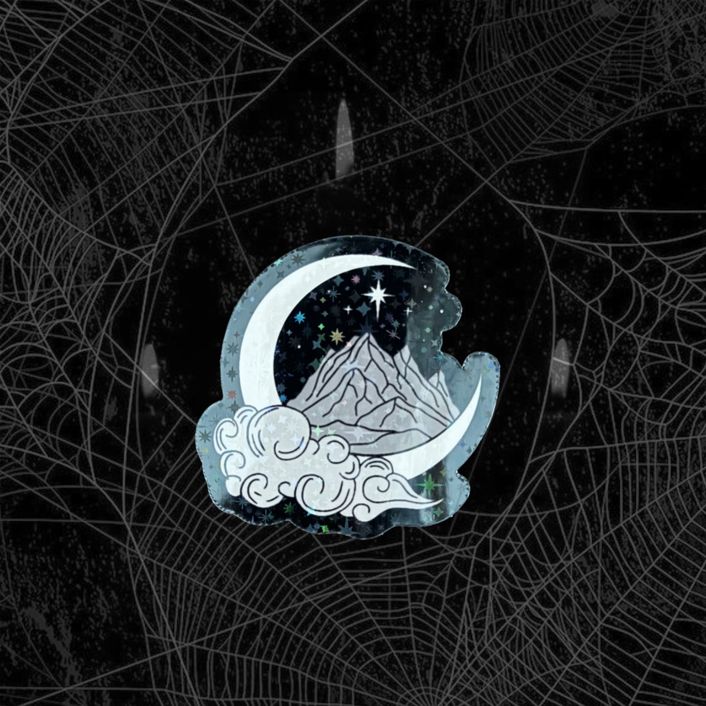 Moonlight Mountain Sticker