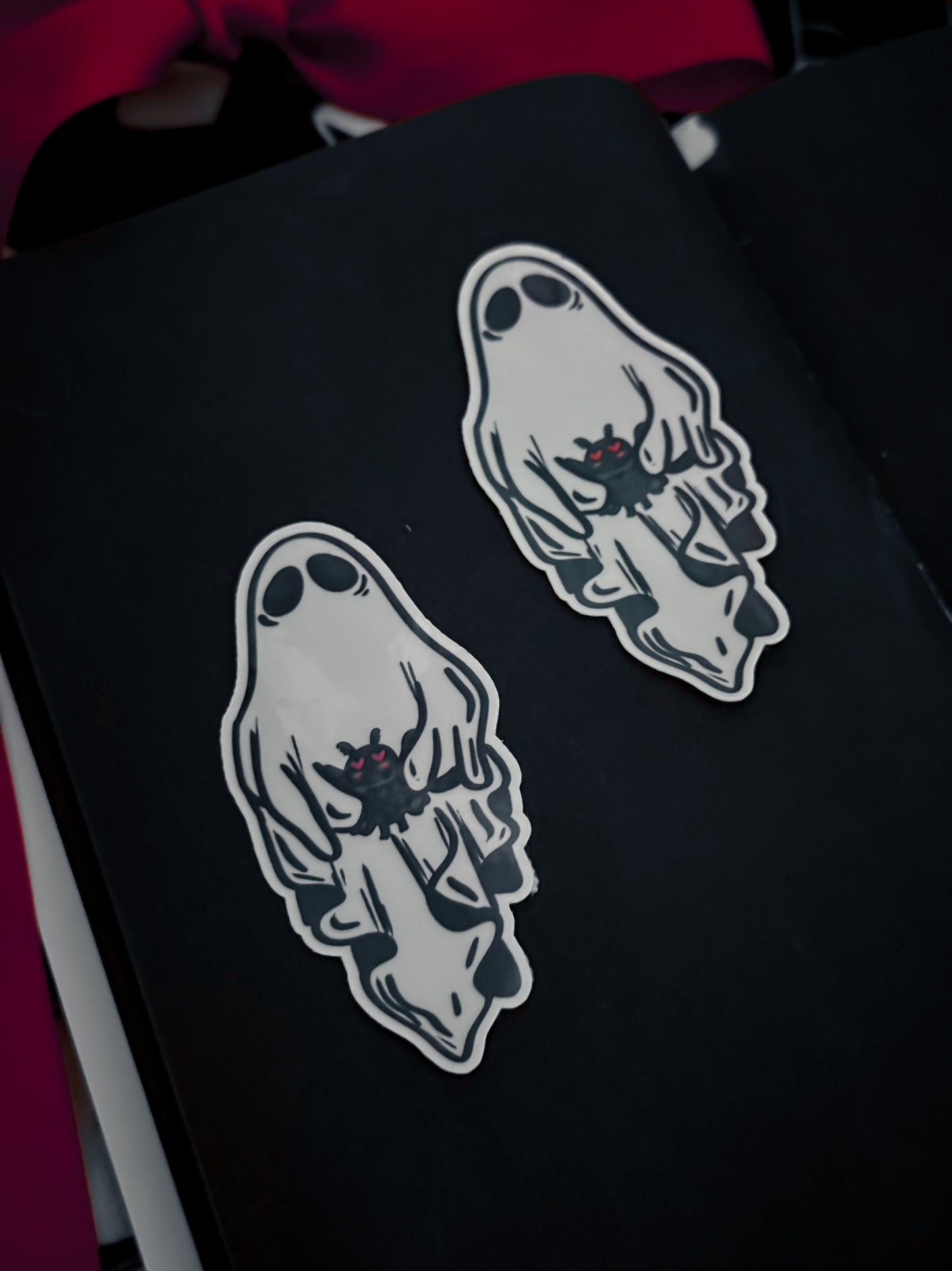 Ghost Moth Plushie Sticker