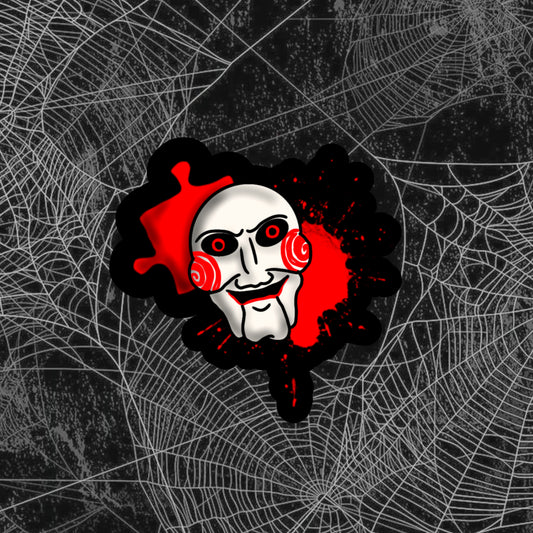 Jigsaw Splatter Sticker