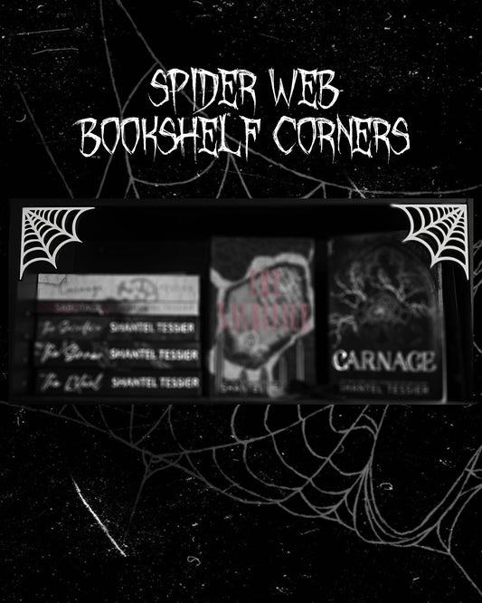 Spider Web 3D Printed Bookshelf Corners