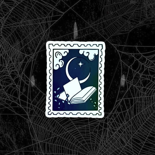 Fantasy Book Stamp Sticker