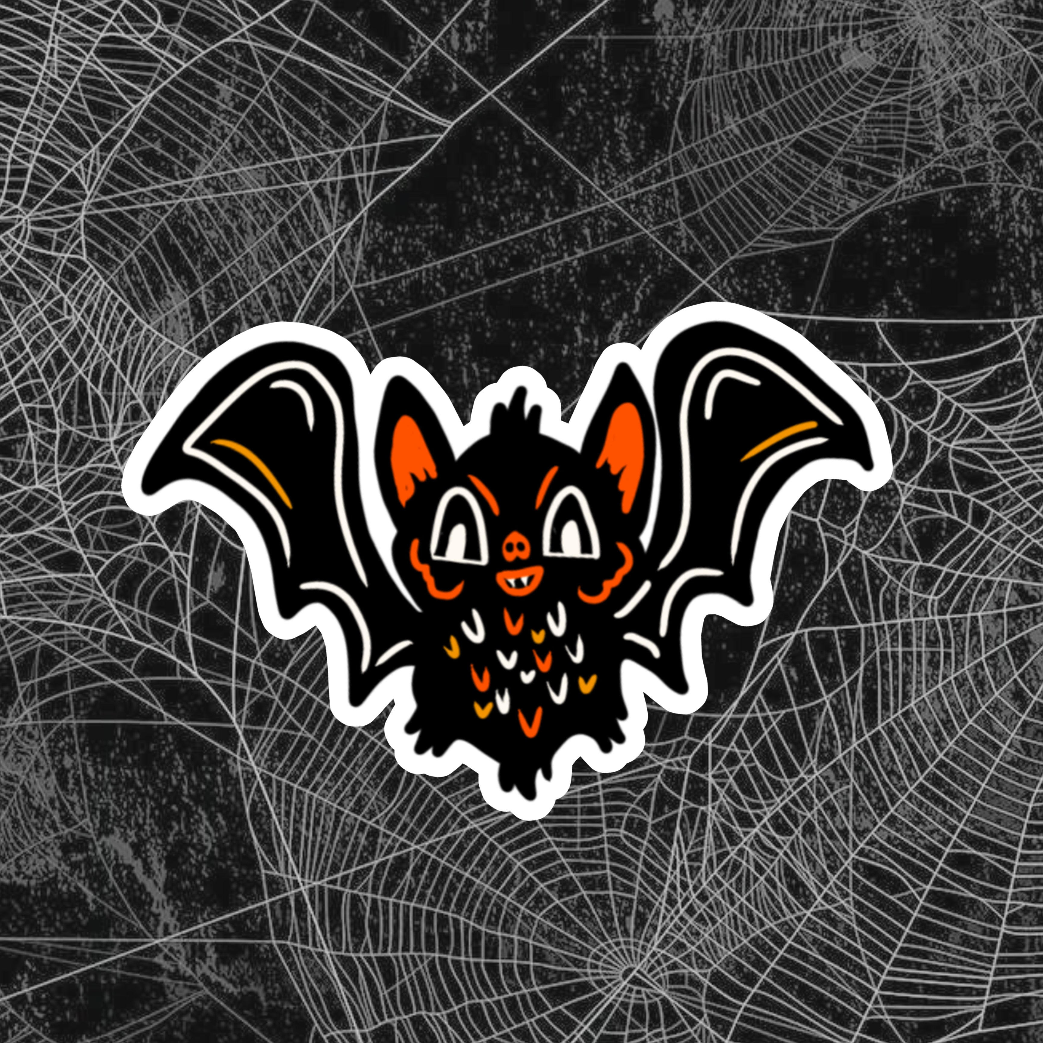 Bat Sticker Vintage Bat sticker – The Pumpkin Pot