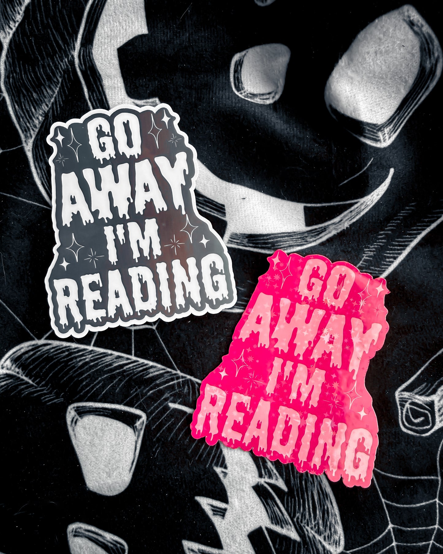 Go Away I'm Reading Sticker
