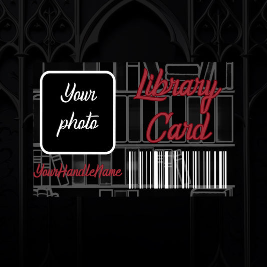 Personalized Library Card Sticker