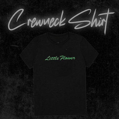 Little Flower Embroidered Crewneck T Shirt ( Unisex)