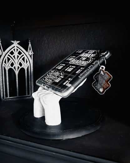 Skeleton hand Kindle Stand
