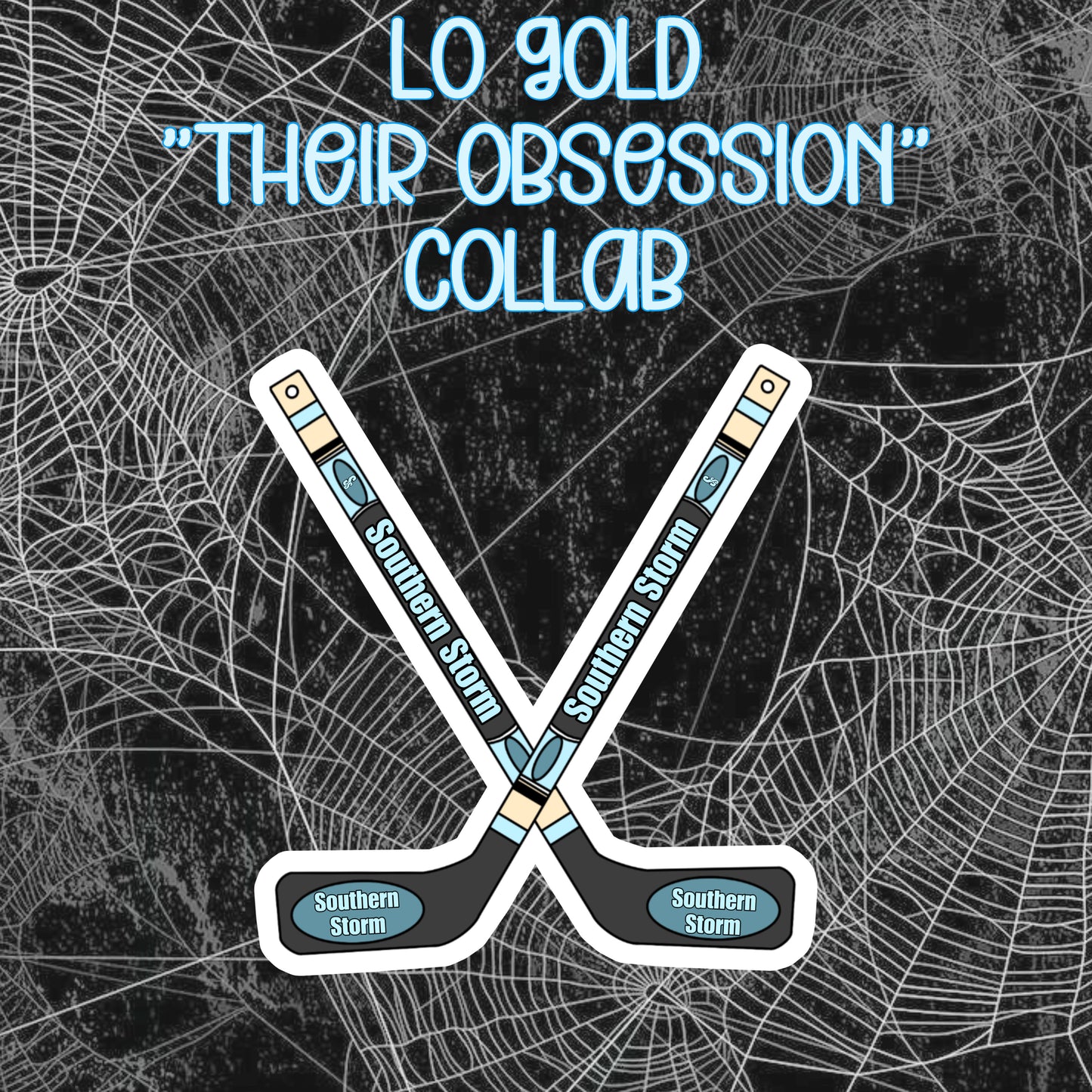 Hockey Stick Crossing Sticker