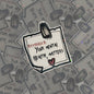 Your mental health matters sticker