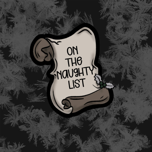 Naughty List Sticker