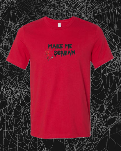Make me scream T/Crewneck Embroidered