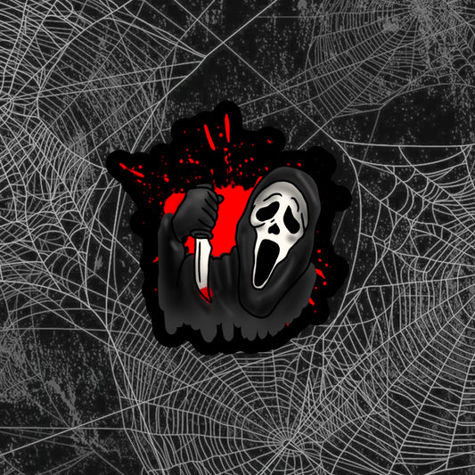 Ghosty Splatter Sticker