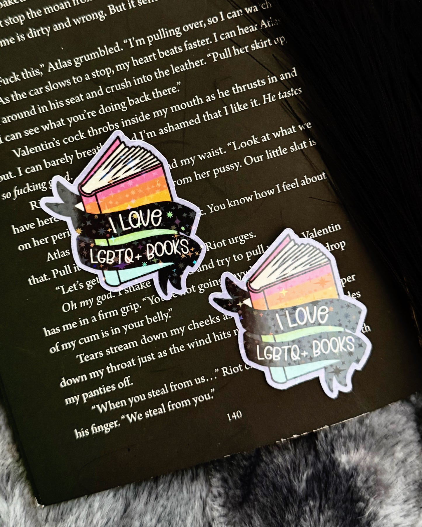 I Love LGBTQ+ Books Sticker