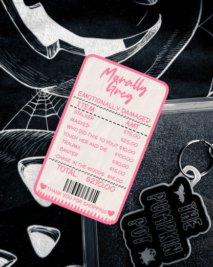Morally Grey Shopping List Sticker