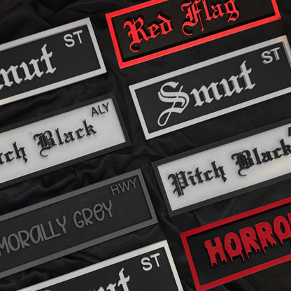 3D Printed Street Signs
