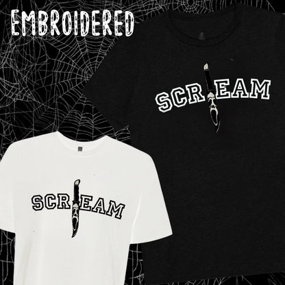 Scream T/Crewneck Embroidered