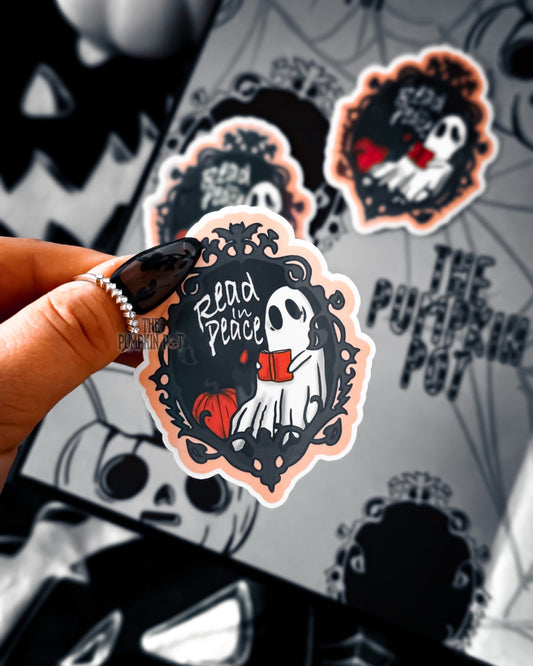 Read In Peace Sticker