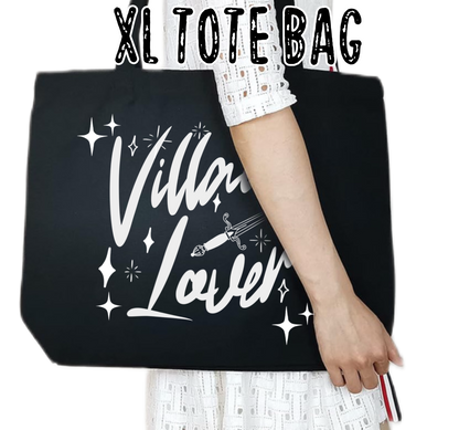 Villain Lover XL Tote with zipper