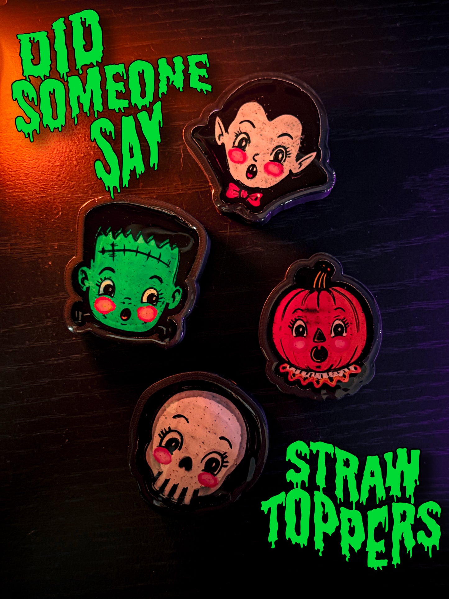 Fright Crew Straw Toppers