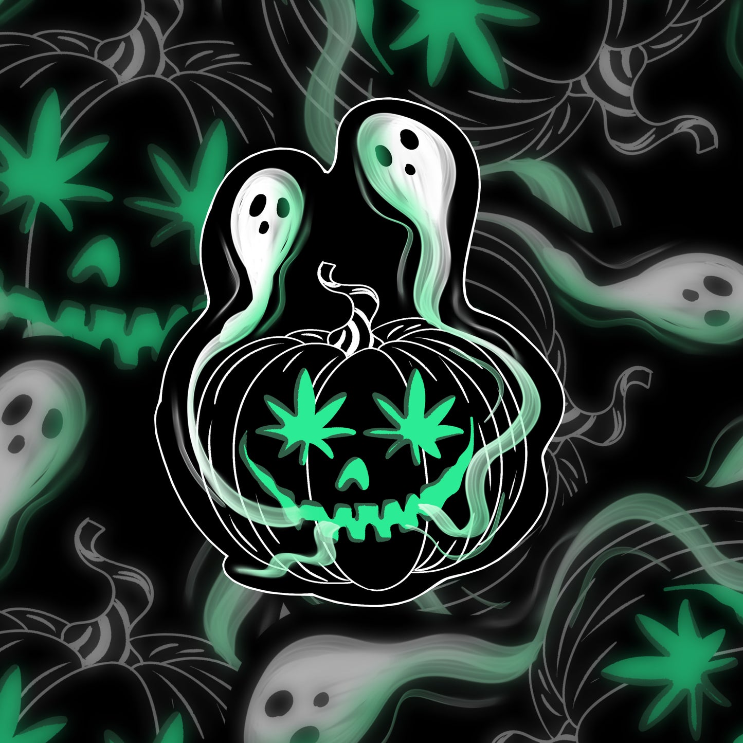 Spooky 420 Sticker