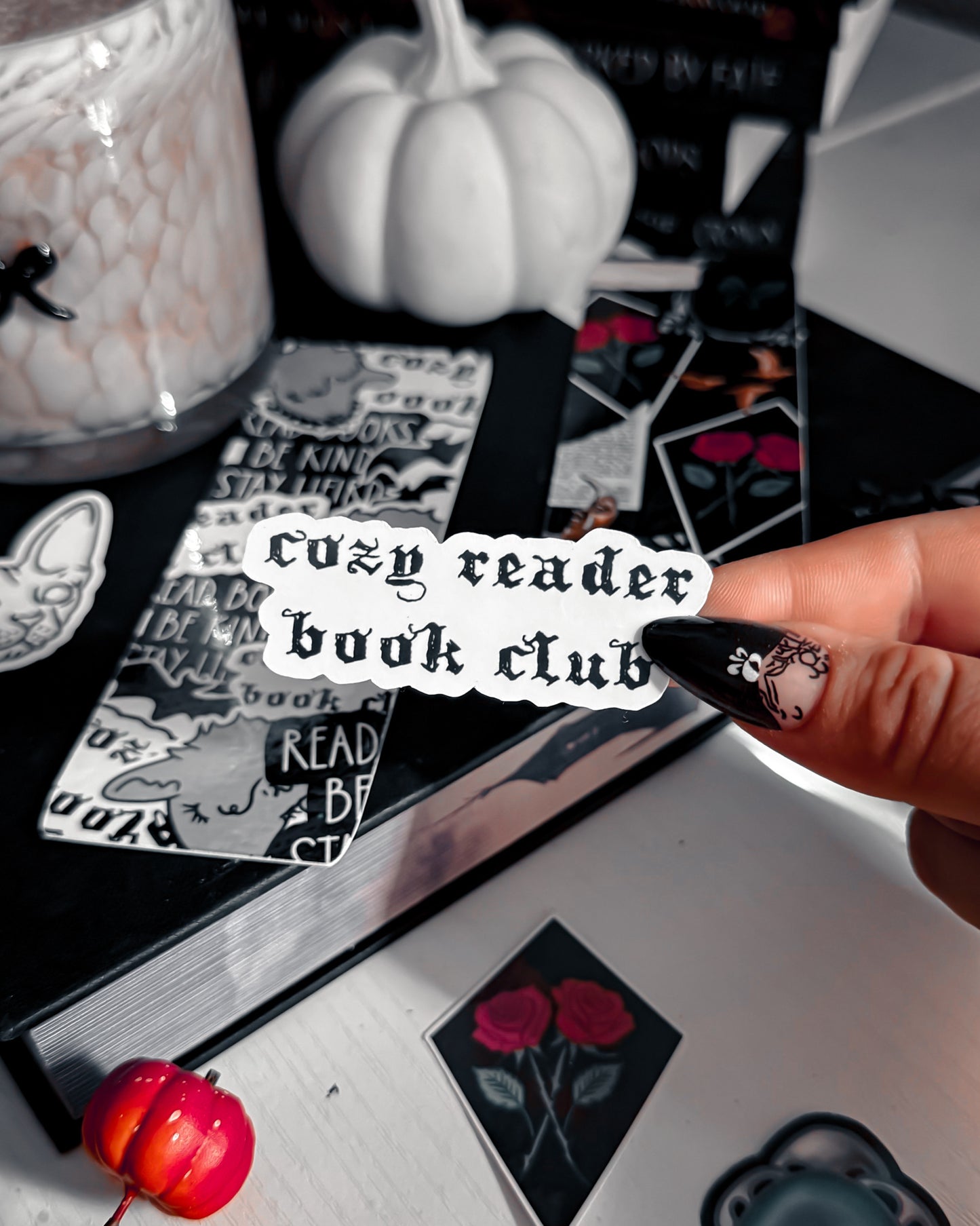Cozy Reader Book Club Sticker