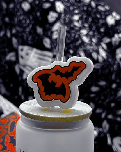 Bats Straw Toppers