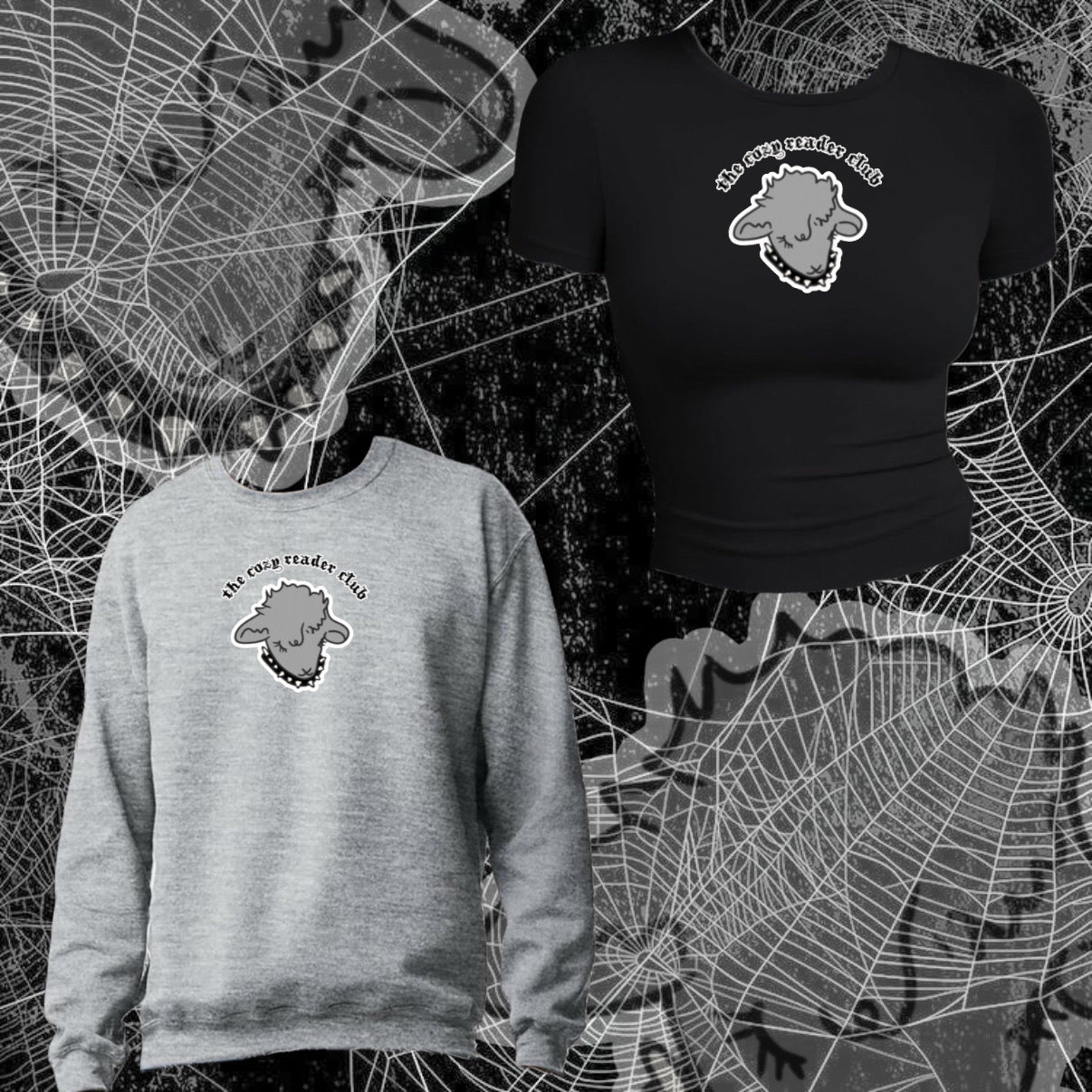 The Cozy Reader Club Lamb Crewneck T/Hoodie/Sweatshirt