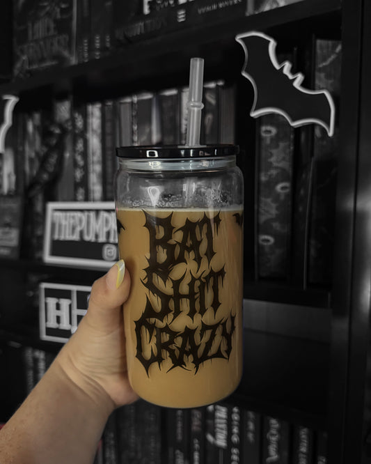 Bat Shit Crazy Clear Tumbler