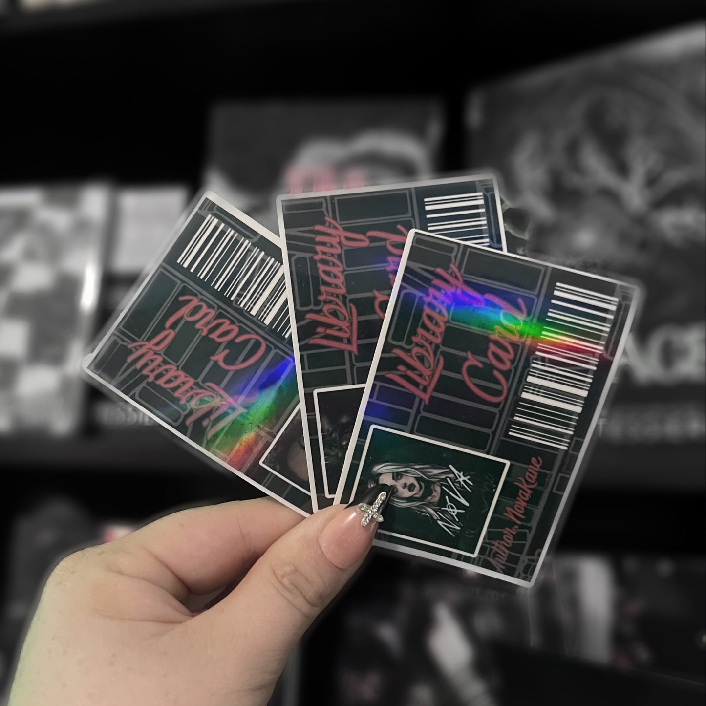 Personalized Library Card Sticker