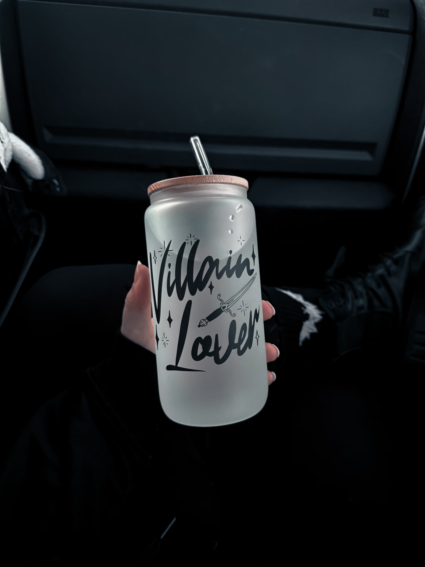 Villain Lover Frosted Glass Tumbler
