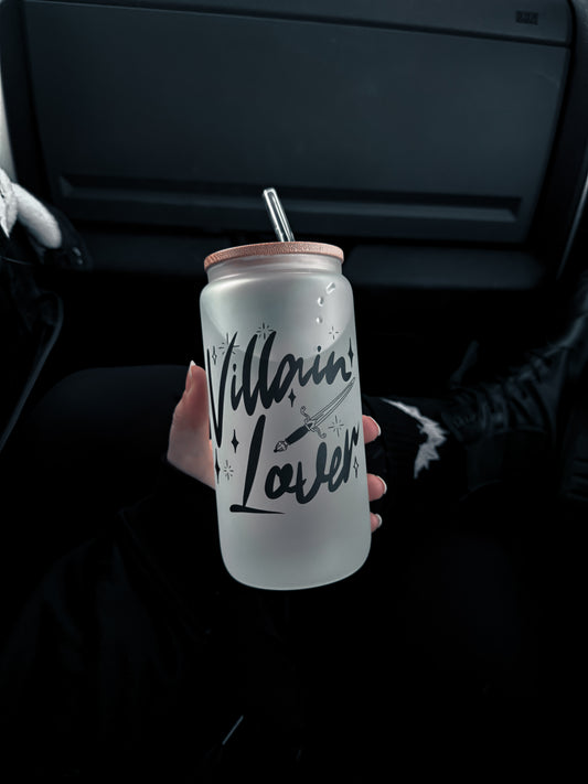 Villain Lover Frosted Glass Tumbler