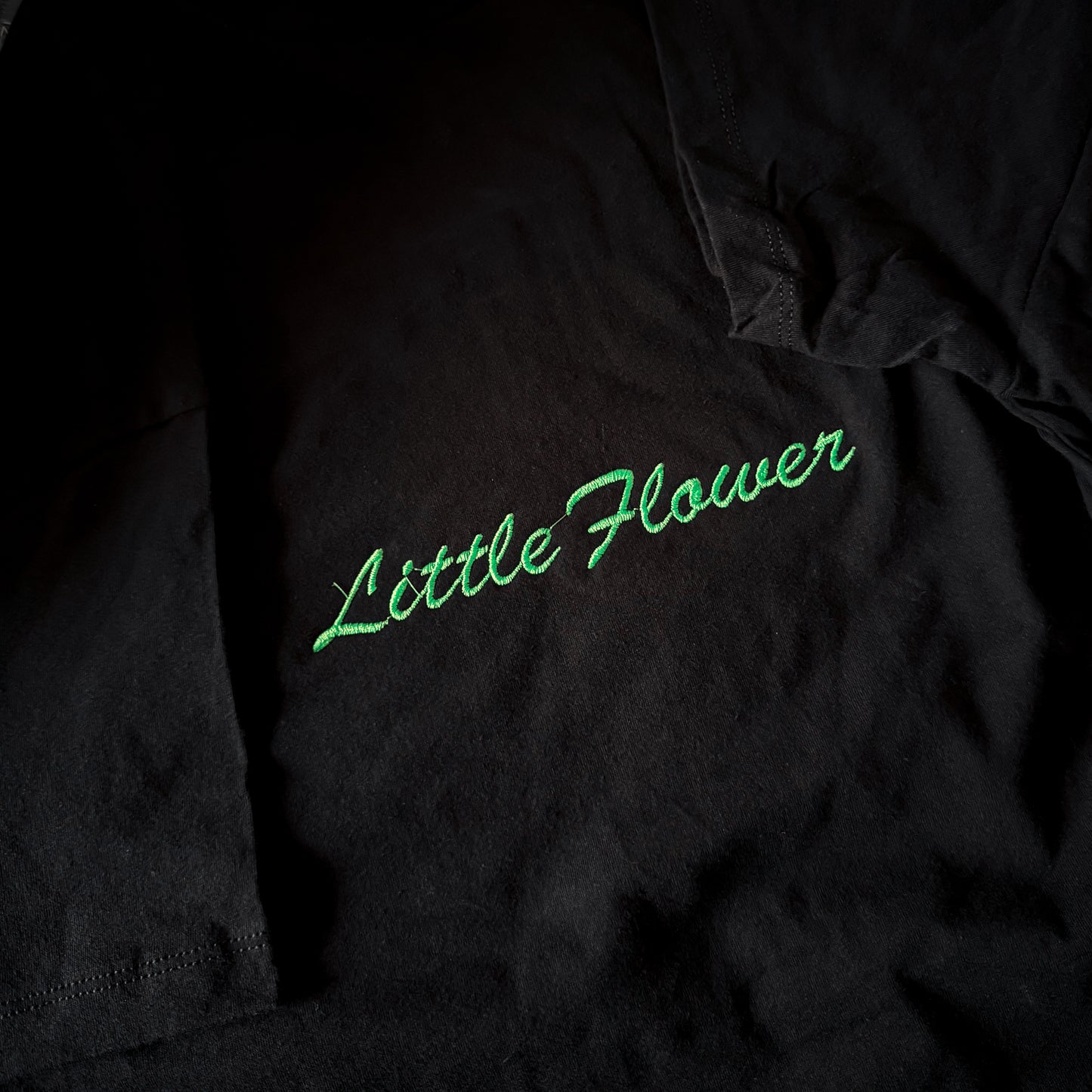 Little Flower Embroidered Crewneck T Shirt ( Unisex)