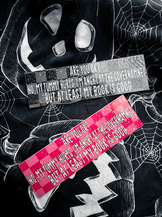 Angry at the government Bookmark