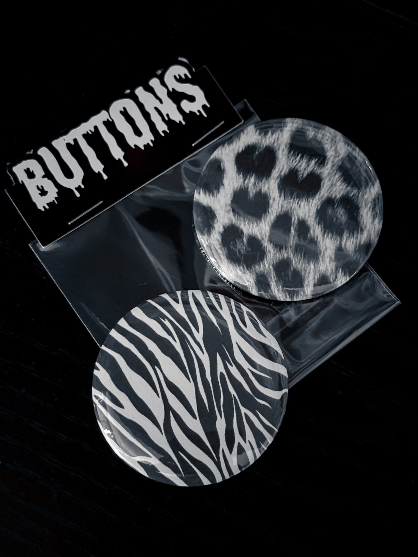 Animal Print Button Pack