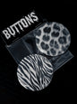 Animal Print Button Pack