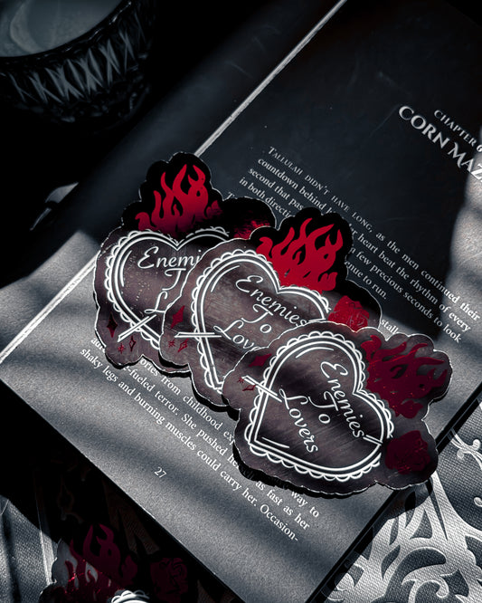 Enemies to Lovers Foiled Sticker
