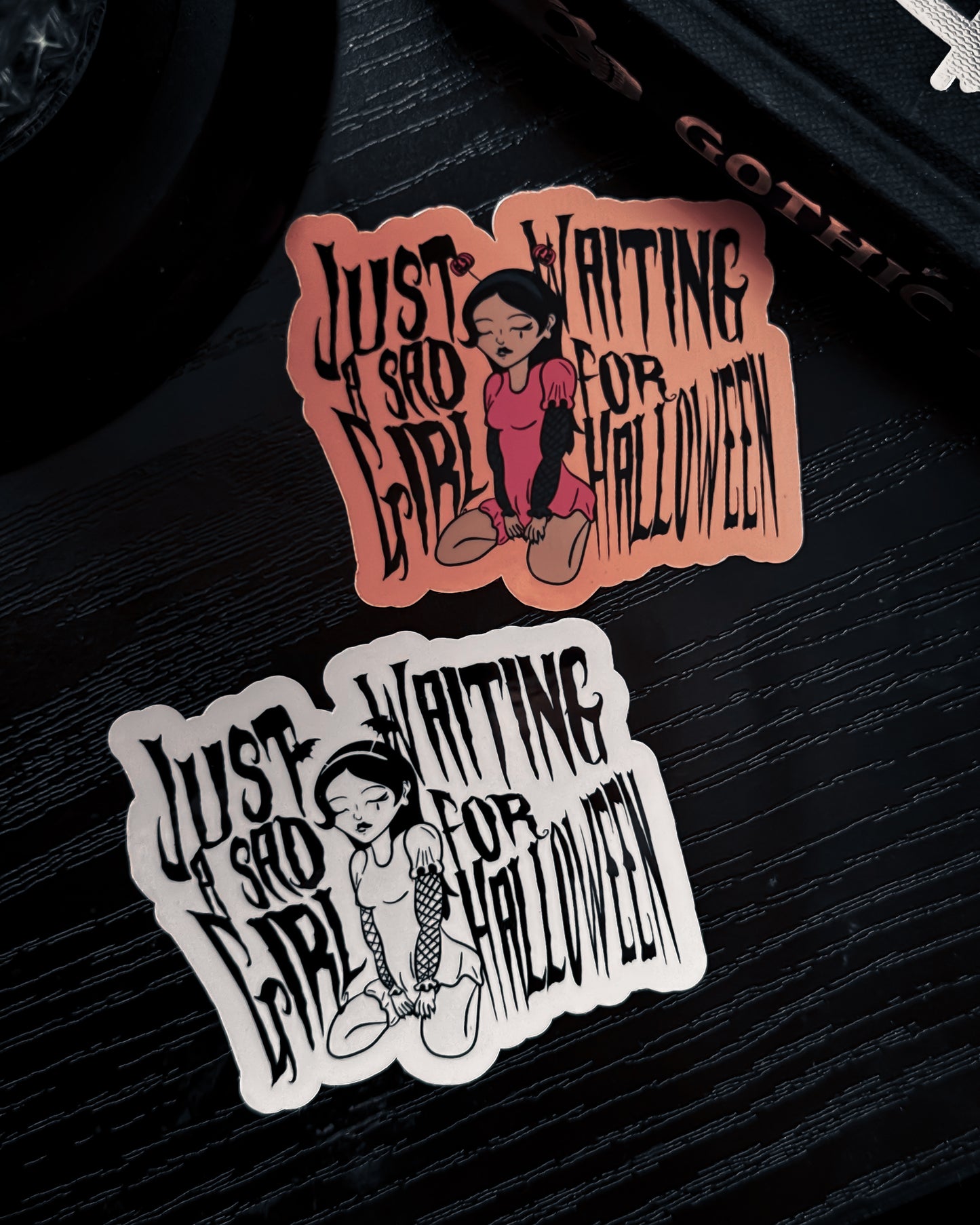 Sad Spooky Girl Sticker