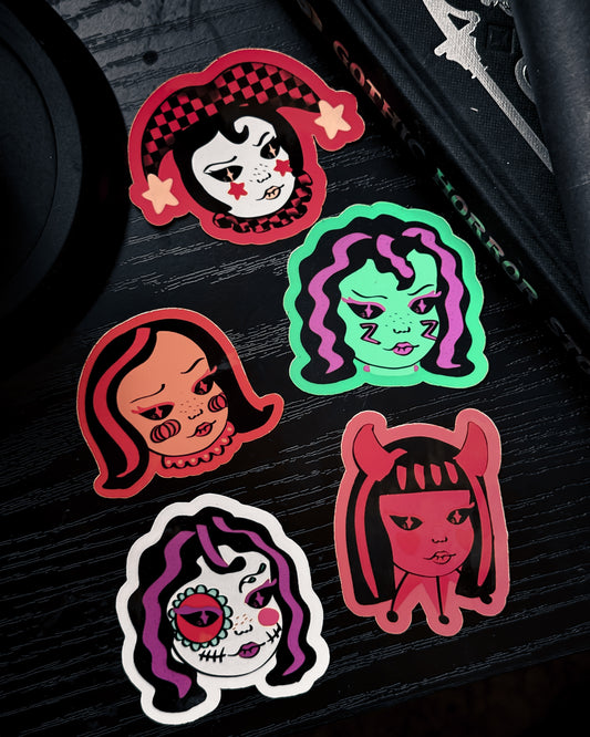 Spooky Babes Stickers