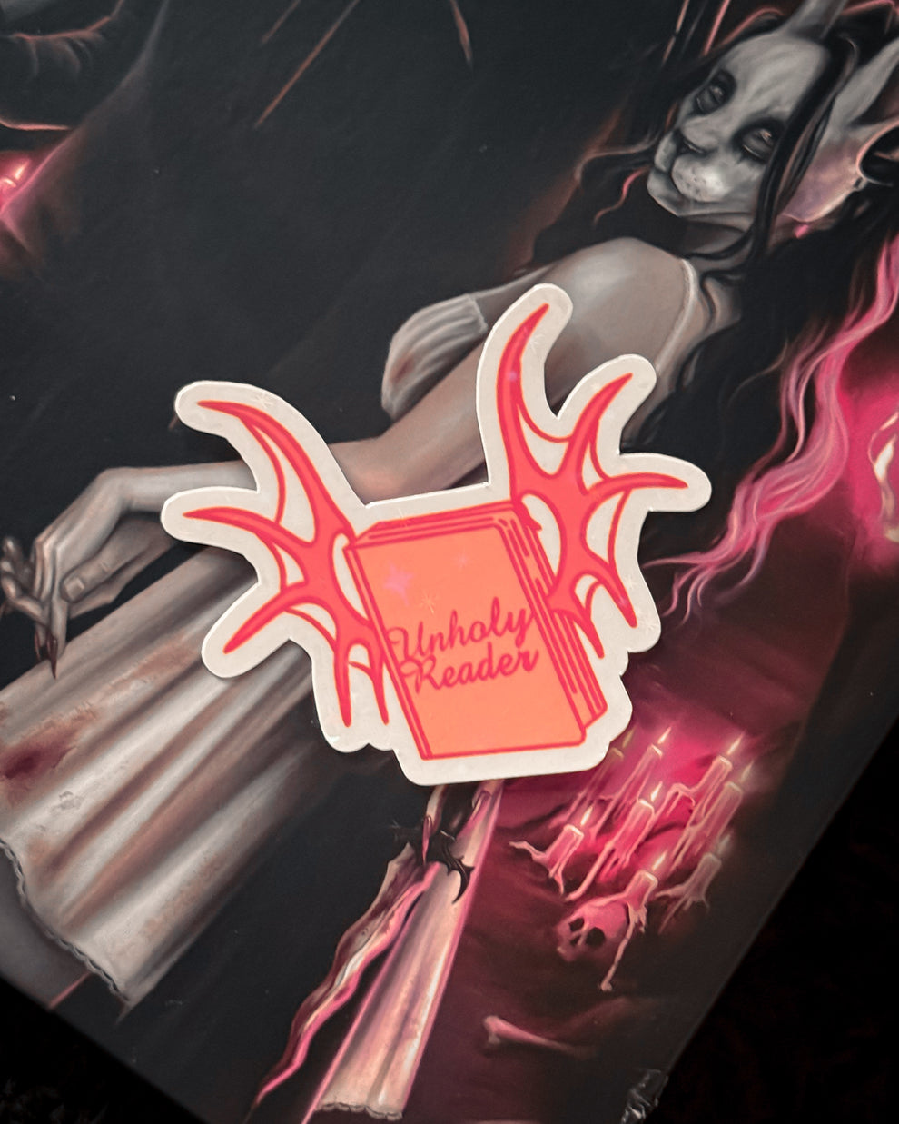 Unholy Reader Sticker – The Pumpkin Pot