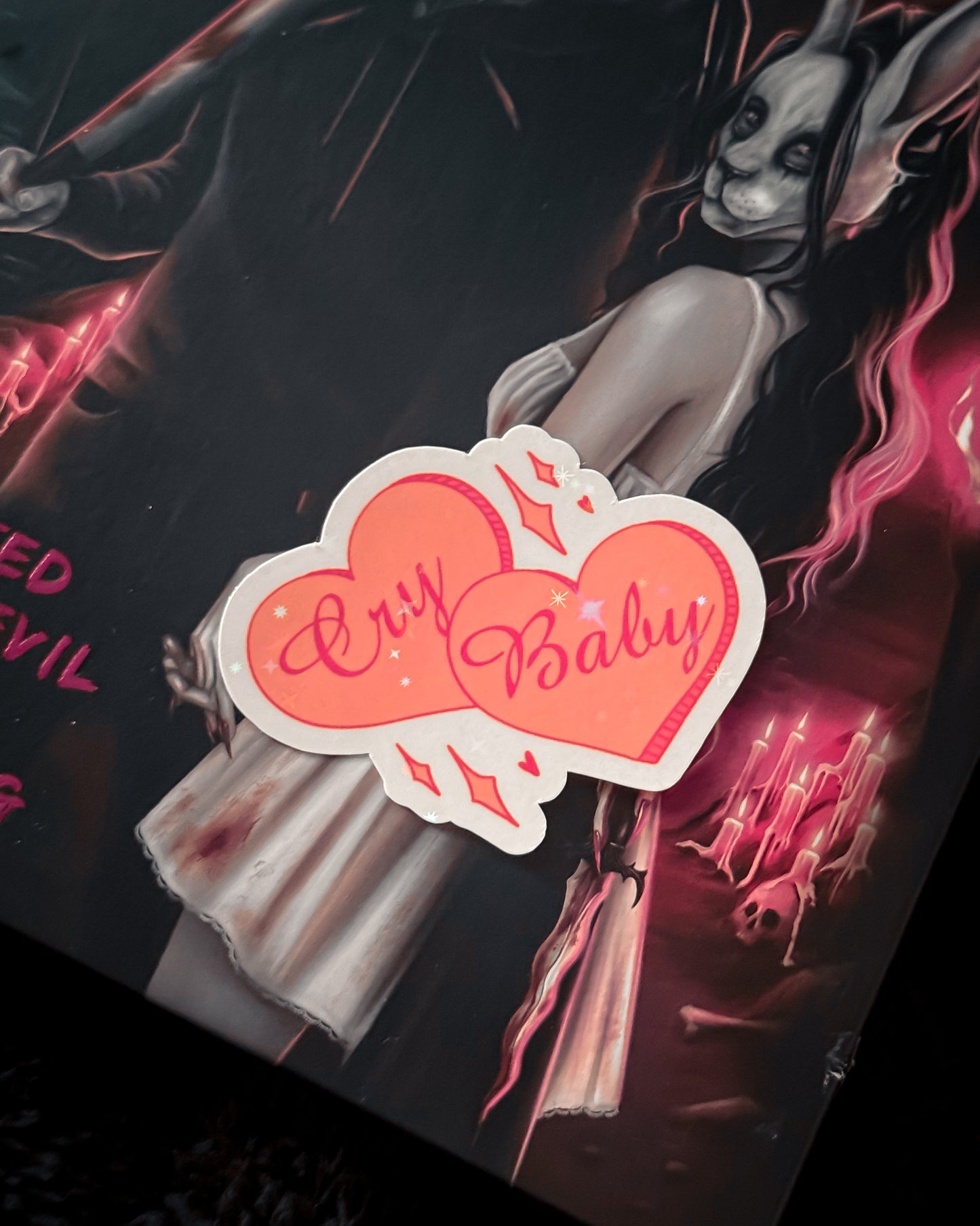 Cry Baby Hearts Sticker