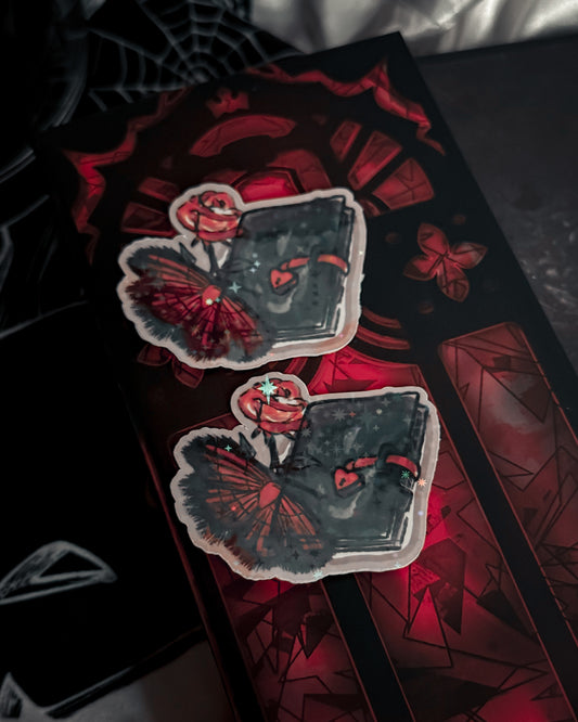 Romantic Reader Sticker