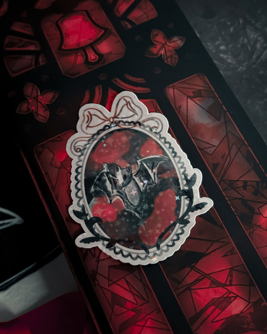 Gothic Bat Painting Sticker