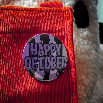 Happy October Buttons