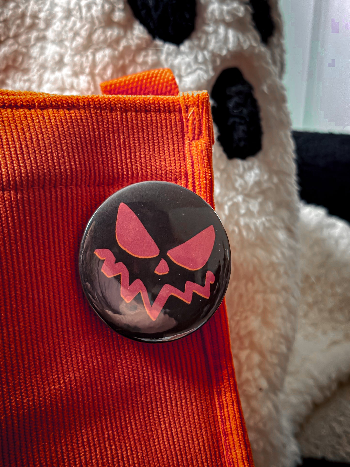 Jack O Lanter Face Button